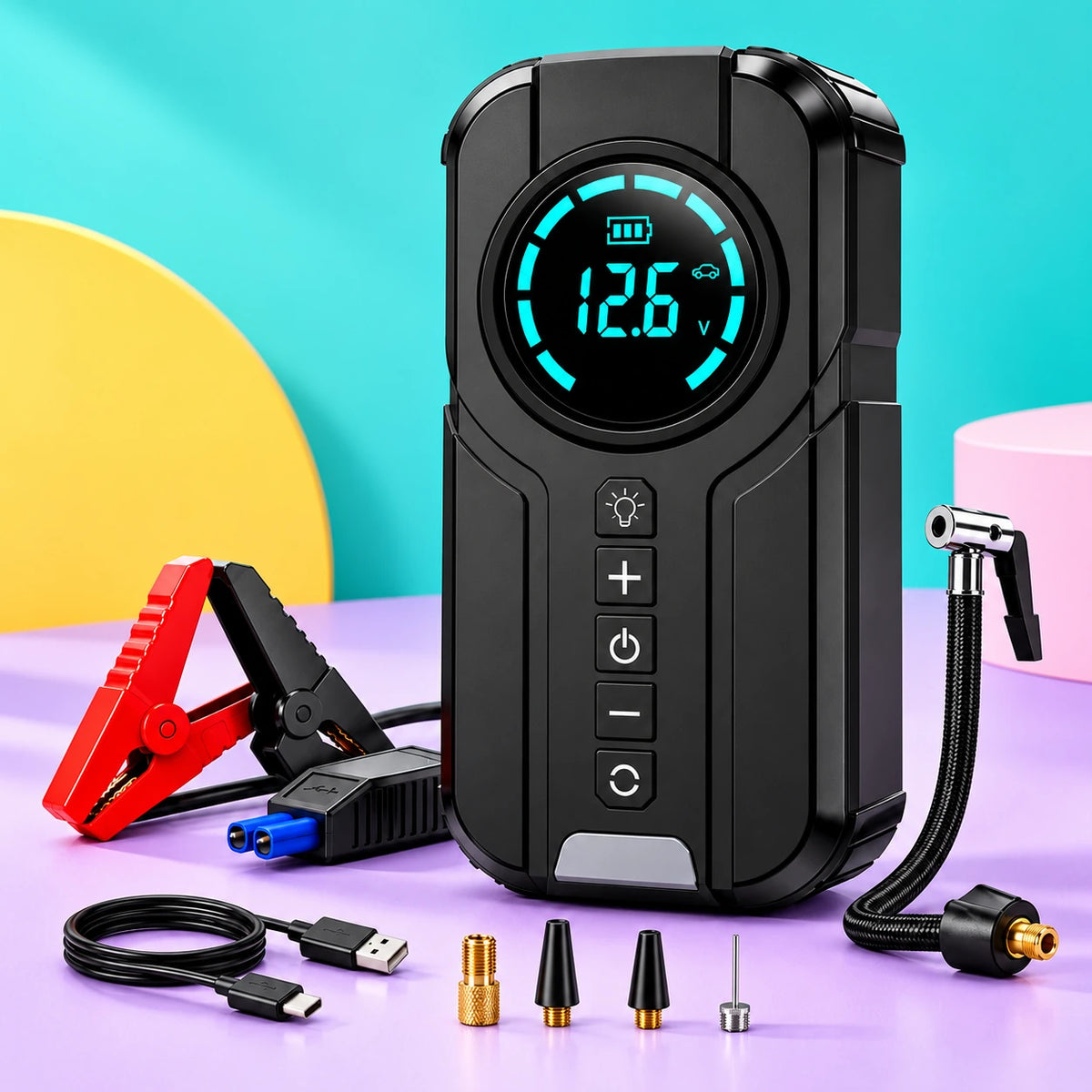 Booster de batterie avec compresseur - kit