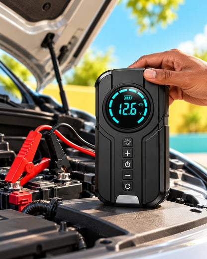 Booster de batterie avec compresseur